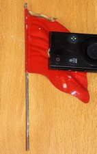 Fahne f&uuml;r Spielzeugfiguren. Elastolin/ Lineol. Staat/ Partei