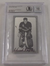 Chuck Rayner Pre-Parkie Autographs Authentic Auto /1000 BGS 10