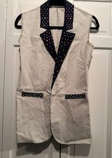 Kell  dance costume- size Teen adult XS ; jeweled biege and black vest  pants