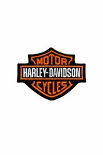 Embroidered Iron On Sew Patch Harley-Davidson 2.5x3 Inches