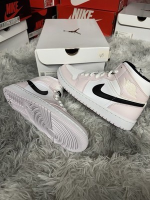 Nike Air Jordan 1 Mid Barely Rose (Womens) Size 6w, 7w, 8w, 9w (BQ6472-500)