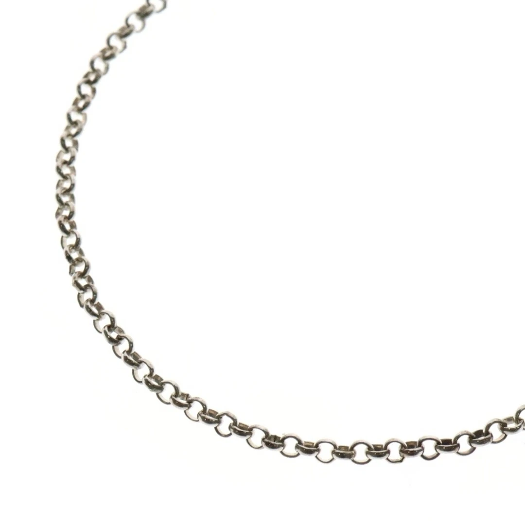 CHROME HEARTS COLLANA CUORI CROMATI R24 Rotolo Catena Collana 2h Argento BCA085 Usato8814f