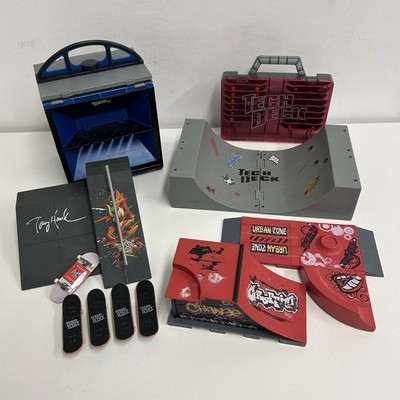 Tech Deck 20x Finger Board Skateboard Case Rampen Half Pipe Teile Konvolut *LESEN
