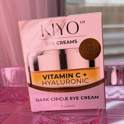 KIYO Vitamin C + Hyaluronic Dual Action Eye Cream Dark Circles 1 fl oz