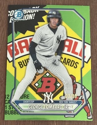 2026 Bowman Chrome George Lombard Jr BCP-64 Packfractor SSP 02/89 NY Yankees
