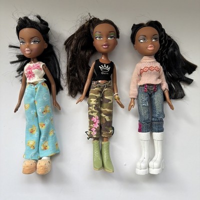 Bratz Sasha Fashion Doll Lot Slumber Party Funk Out W/ Accessories Female MGA