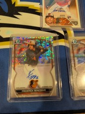 2023 Bowman 1st Chrome Speckle Refrac Auto  Frederick Bencosme /299 RC Orioles 