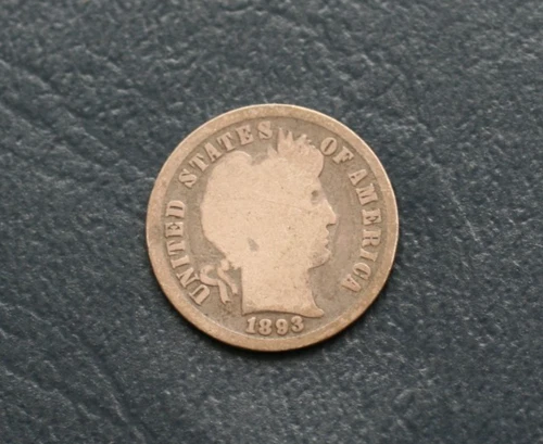 1893 BARBER SILVER DIME  *GOOD DETAILS*