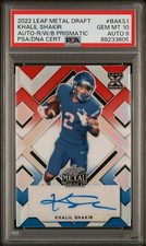 2022 Leaf Metal Draft Auto #BAKS1 Khalil Shakir Auto-R/W/B Prismatic PSA 10