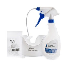 McKesson Ear Wash Kit (10 Pack) - Tube Ear Wash Basin Ear Tips Spray Bottle