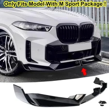 Gloss Black MP Style Front Lip Splitter Kit For 2024-2026 BMW X5 M Sport G05 LCI