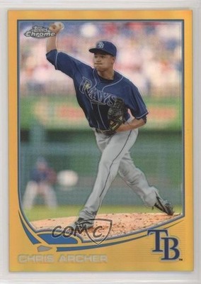 2013 Topps Chrome Update Gold Refractor 94/250 Chris Archer #MB-10 sh7
