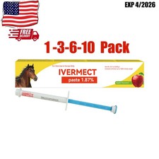 1-10Pack Authentic Horse Dewormer Paste Apple Flavor EXP 2026 Discounted price