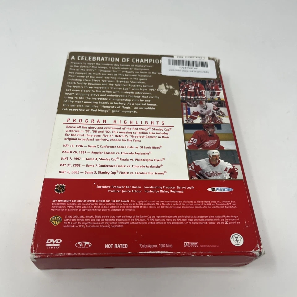 NHL Original Six Series - Detroit Red Wings (DVD, 2004, 4-Disc Set) - Image 4 of 4