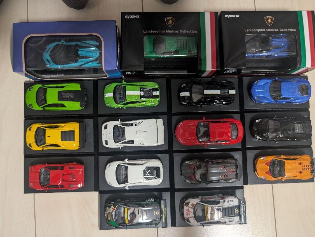 京商製 Lamborghini 1/64 ミニカー 17台 Kyosho 1/64 Lamborghini 17 Units | eBay