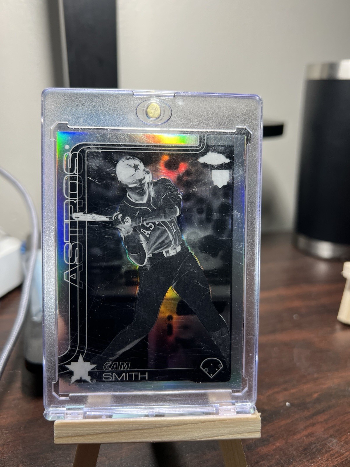 2025 Topps Chrome Update Series Cam Smith #USC145 Negative Refractor (RC) Astros