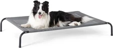 Bedsure Outdoor Elevated Dog Bed Large Sized Dog Cot Pet Hammock Bed 49 inches