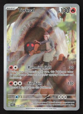 Torkoal Illustration Rare Holo SV06: Twilight Masquerade 172/167 NM - Image 1 of 3