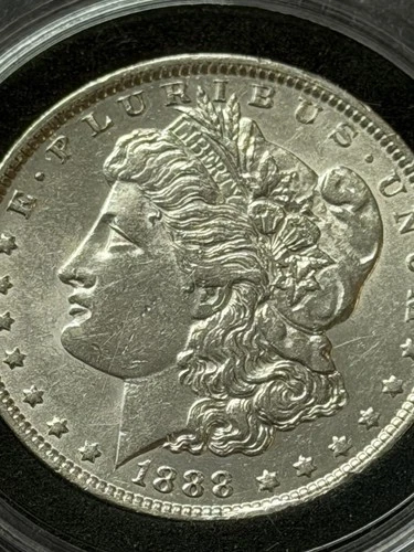 1888 Morgan Silver Dollar $1 Coin United States 0.9 Fineness Silver