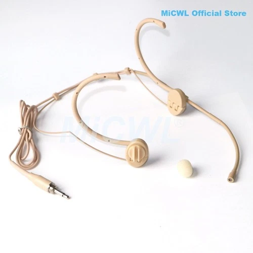 Pro head wearing headset microphone for MiPro AKG Shure sennheiser wireless mics - Picture 4 of 16