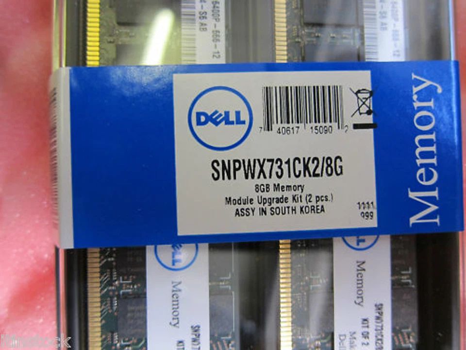 8GB Dell Poweredge M605 PC2-6400P RAM SNPWX731CK2 2x4GB - Image 2 of 4