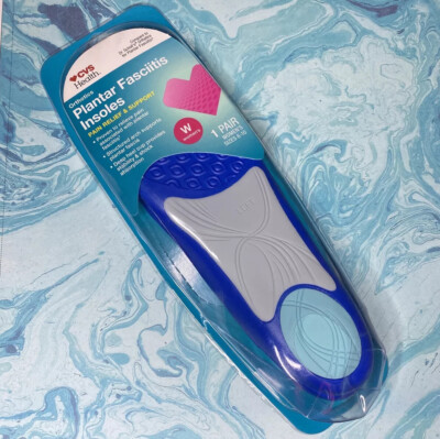 CVS PLANTAR FASCIITIS INSOLES Women's SIZE 6-10 PAIR COMPARE