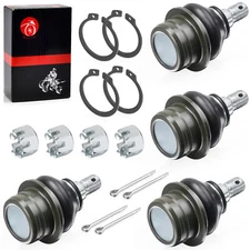 4 PCS Upper Lower Ball Joints for Suzuki King Quad 450 500 750 4x4 AXi 2007-2023