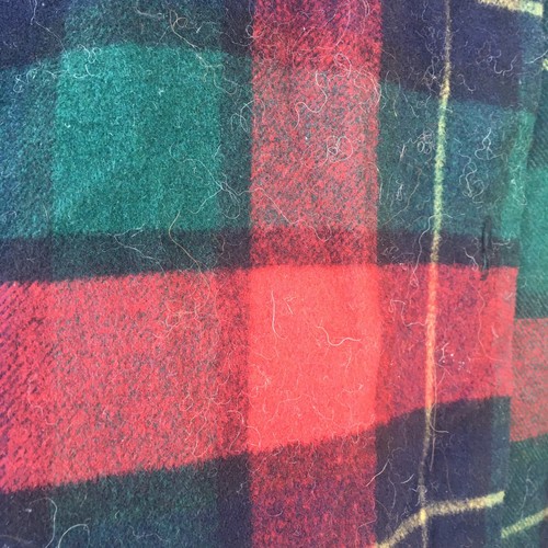 Women Buffalo Plaid Hooded Field Jacket Wool Red Black Coat Size M Fit For XL - Picture 7 of 9