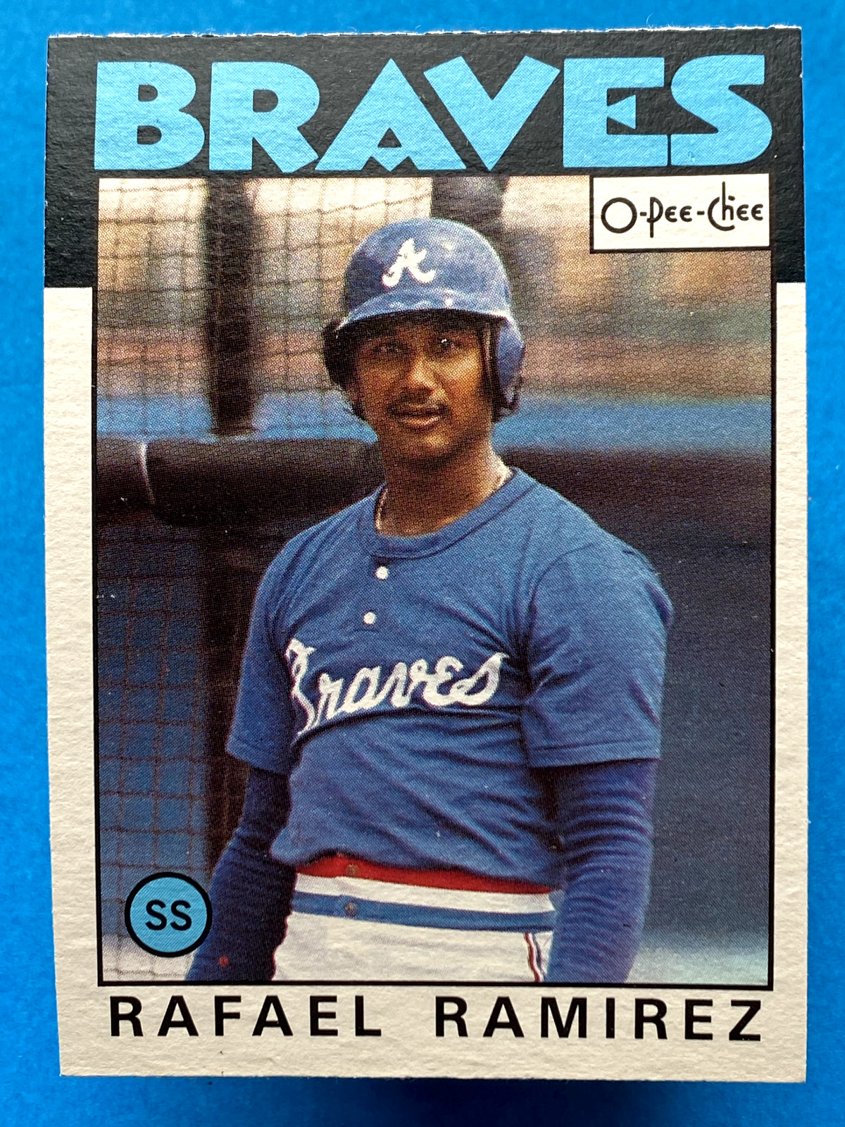 Rafael Ramirez 1986 O-Pee-Chee #107 Atlanta Braves
