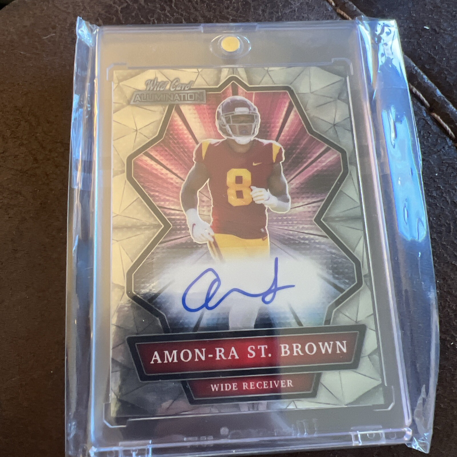 2021 Wild Card Allumination Amon-Ra St. Brown Auto Rookie RC #ABC-A Lions SP🔥🏈