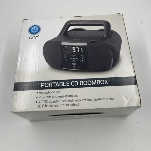 ONN Portable CD CD-R/RW & Digital FM Radio Boombox CD Does not work Radio only
