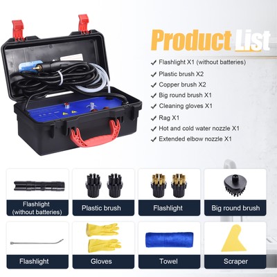 110V 1700W High Pressure Car Detailing Steam Cleaner Vehicle Auto Cleaning Tool