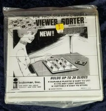 VINTAGE INDEMAR  MODEL VS100 SLIDE SORTER & VIEWER HOLDS 20 FREE SHIPPING