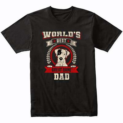 World's Best Great Dane Dad Dog Breed T-Shirt - Great Dane Shirt