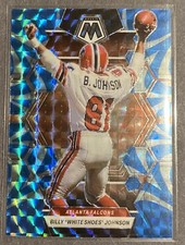 2023 Panini Mosaic Billy “White Shoes” Johnson REACTIVE BLUE #11 Atlanta Falcons
