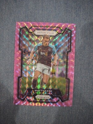 Matty Cash 2023-24 Panini Prizm Premier League PINK MOSAIC #107 ASTON VILLA