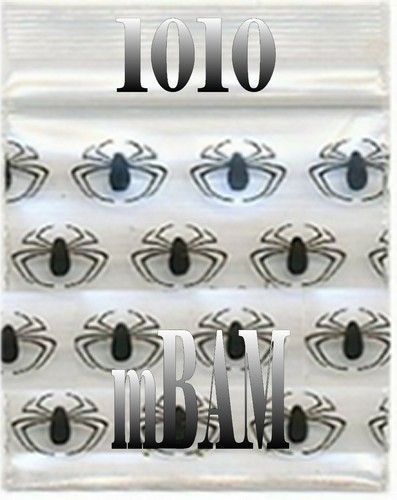 100 PACK RED DIAMONDS 1010 Apple Zip Baggies 1.0x1.0" Mini POLYBAGS - Picture 11 of 12