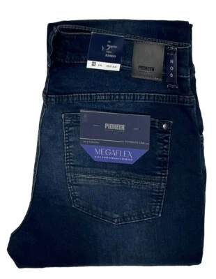 Pioneer Rando Megaflex dehnbar Stretch Jeans Hose dunkel blau 1674.6711.6814 NEU - Bild 1 von 4