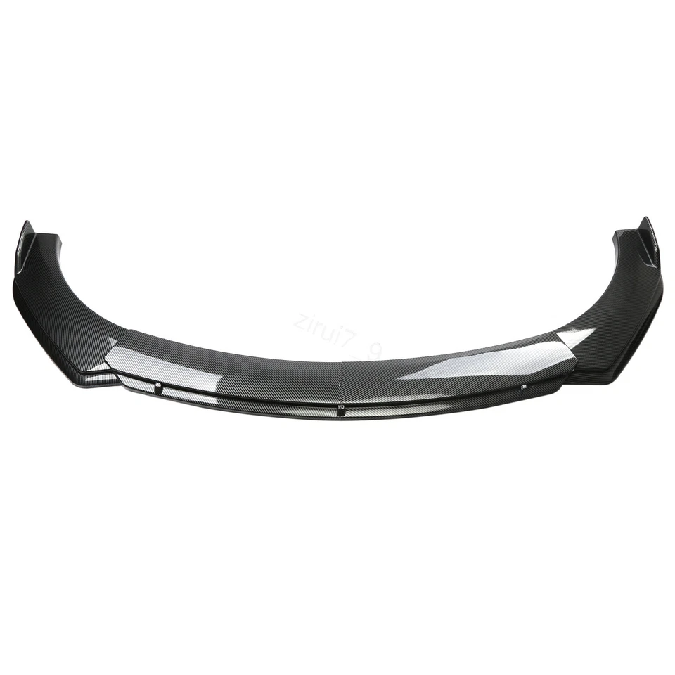 Carbon Style Front Bumper Lip Spoiler & Side Skirt 86.6" For Acura NSX Foto 4 de 4