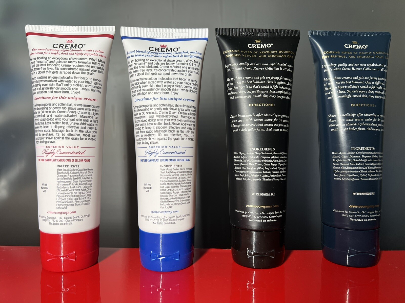 Cremo Shave Cream Sampler Set Premium Barber Grade 4 pc. eBay