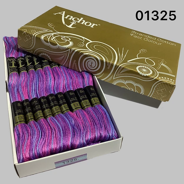 Anchor Stranded Cotton Thread Hand Embroidery Stitch Thread Set of 25 Shade 1325 - Image 3 of 3