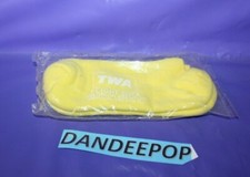 TWA Flight Socks In Package Sealed Yellow Airline Collectible