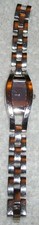 Fossil F2 Watch Women Silver Tone Blue Rectangle Dial New Battery 6.25" ES-9315