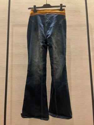 パンツ 00s archive delias gimmick flare denim 00s Archive Delias Gimmick Flare Denim Jeans Size L Y2K Rare