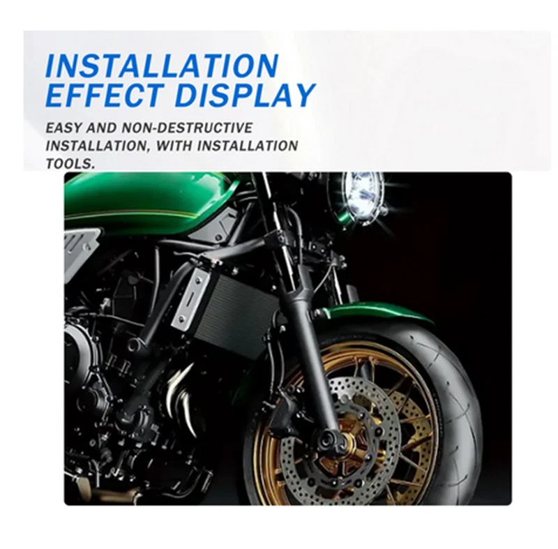 Cubierta protectora rejilla radiador moto para KAWASAKI Z650RS 2021-2023 Foto 3 de 3