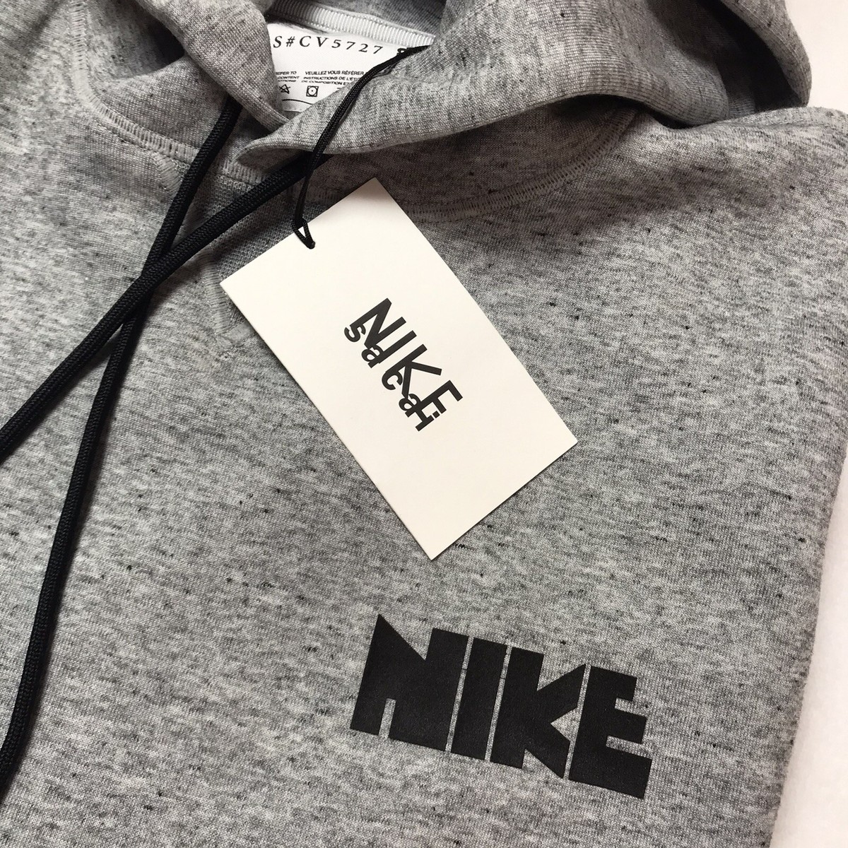 Nike x Sacai Hoodie Sweatshirt CV5727-063 Men's size XL Extra