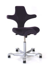 Bürostuhl Capisco 8106 - Comfort 0049 grau - HAG -Gestell silber