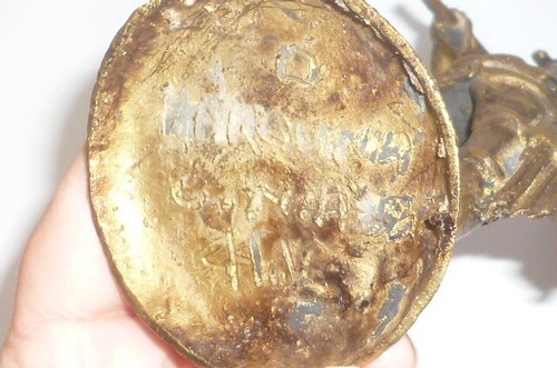 Alte afrikanische ? Bronzefigur Skulptur Afrikaner Bronze bronce Figur Kämpfer ? - Bild 11 von 11
