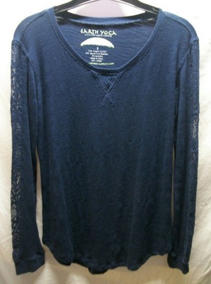 navy blue yoga top