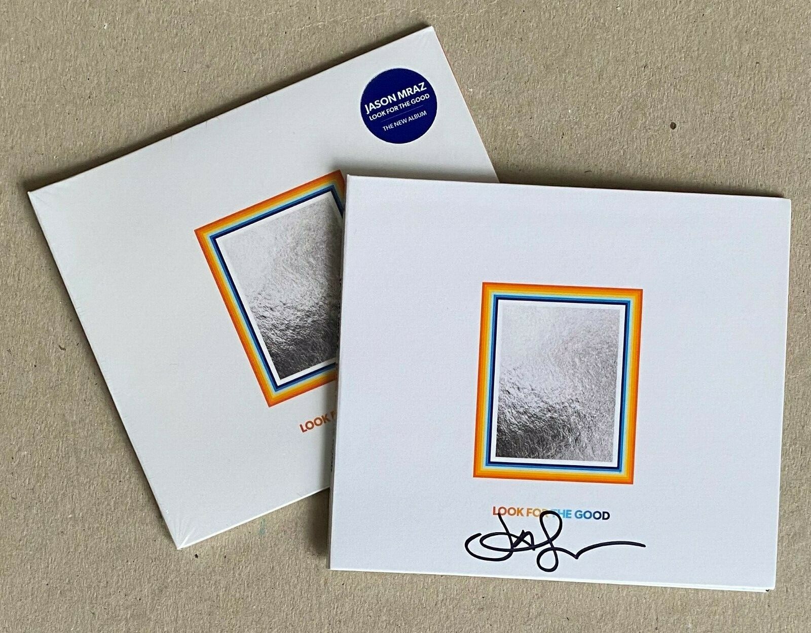 JASON MRAZ * LOOK FOR THE GOOD * US 12 TRK CD w/ SIGNED SLEEVE * BN!